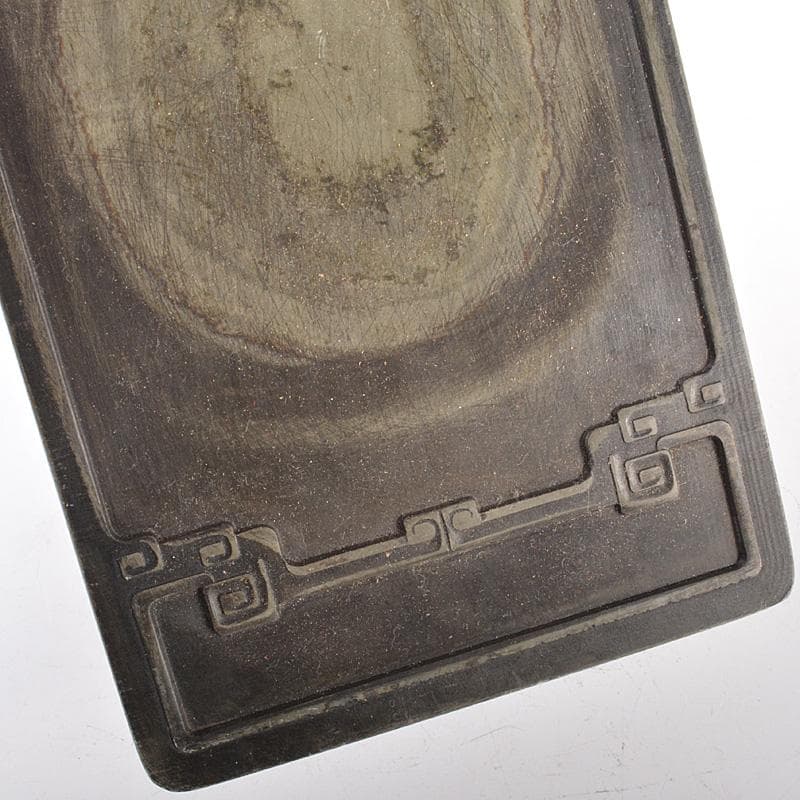 中国　細密彫刻　書道具　端渓硯　装飾端渓雕盒　M　7758E