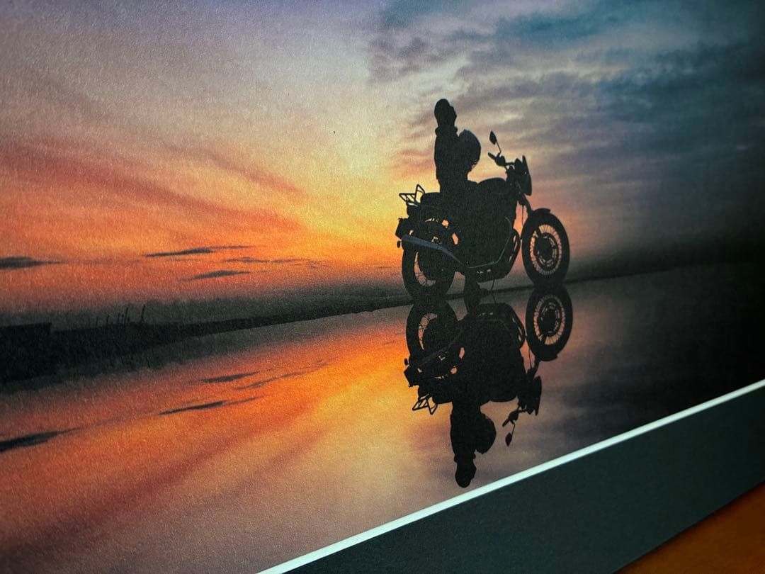 立澤重良アートフォト「ride to twilight」美濃和紙パネル装A2