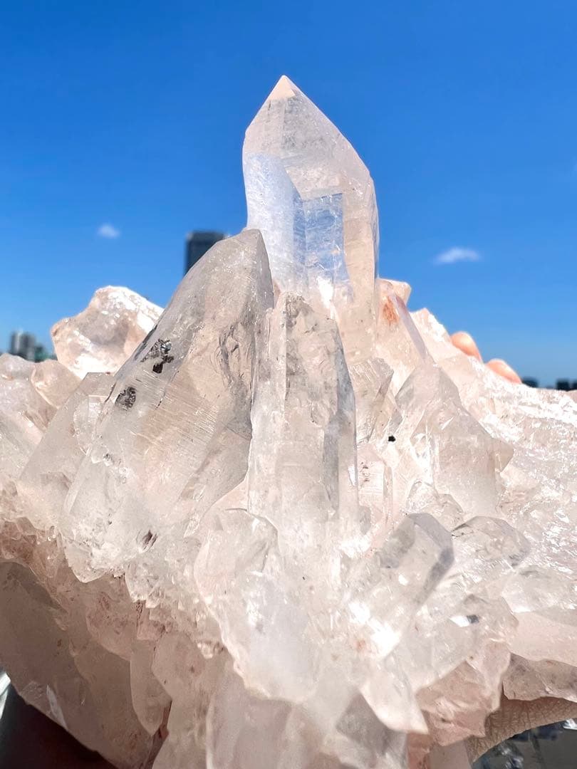 美✨希少✨AAAAピンクヒマラヤレムリアンの神殿✨美しい大天使の女神✨翼のドレス