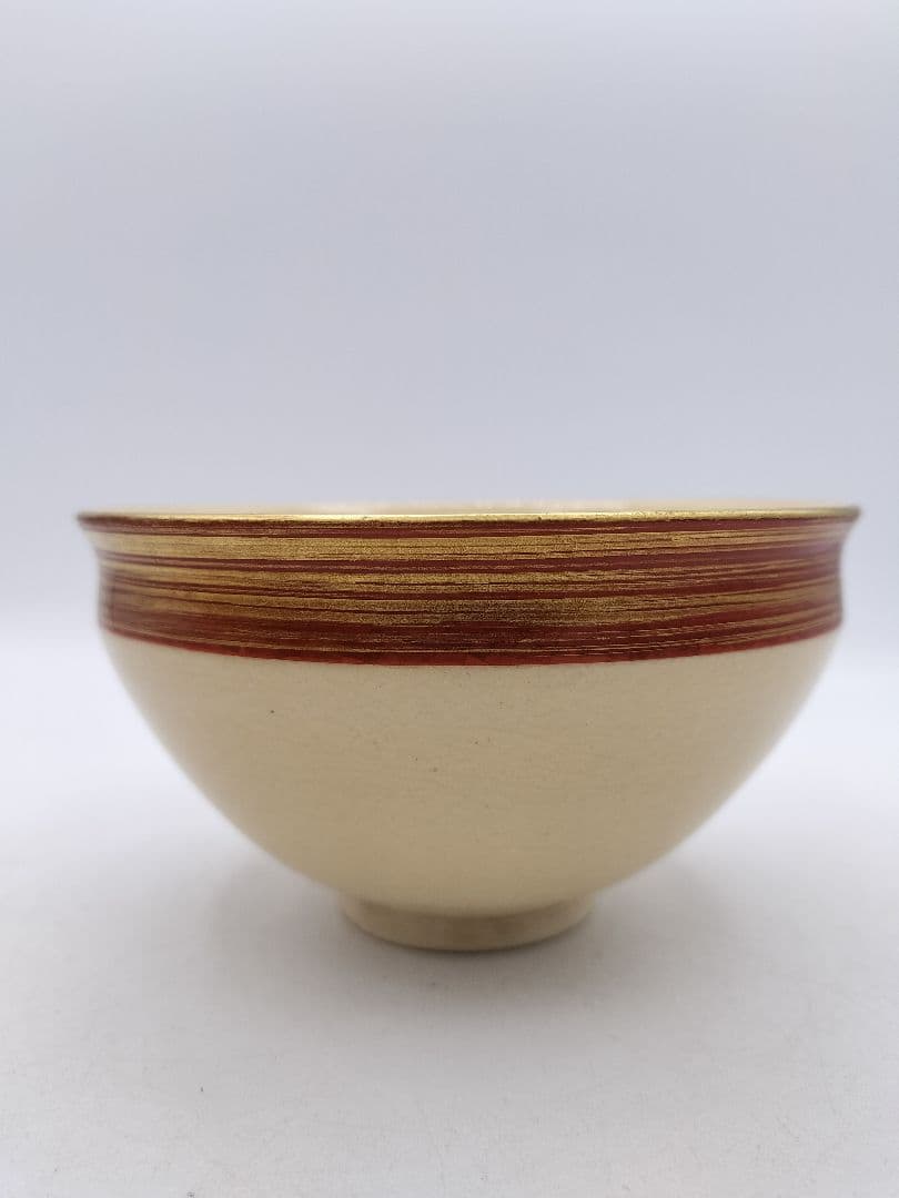 c702 数茶碗 金襴手赤巻 5客＋2客オマケ 高台寺窯 紙箱 茶道具 古物