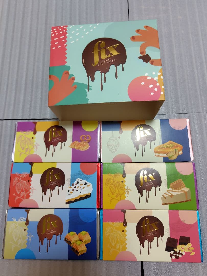 【ぷぅ】ドバイチョコレート FIX（6枚セット）袋2枚付き