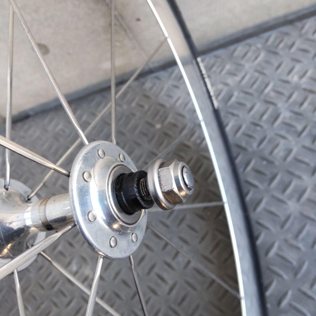 カンパニョーロシャマルトラック700c　フロント　銀シャマル