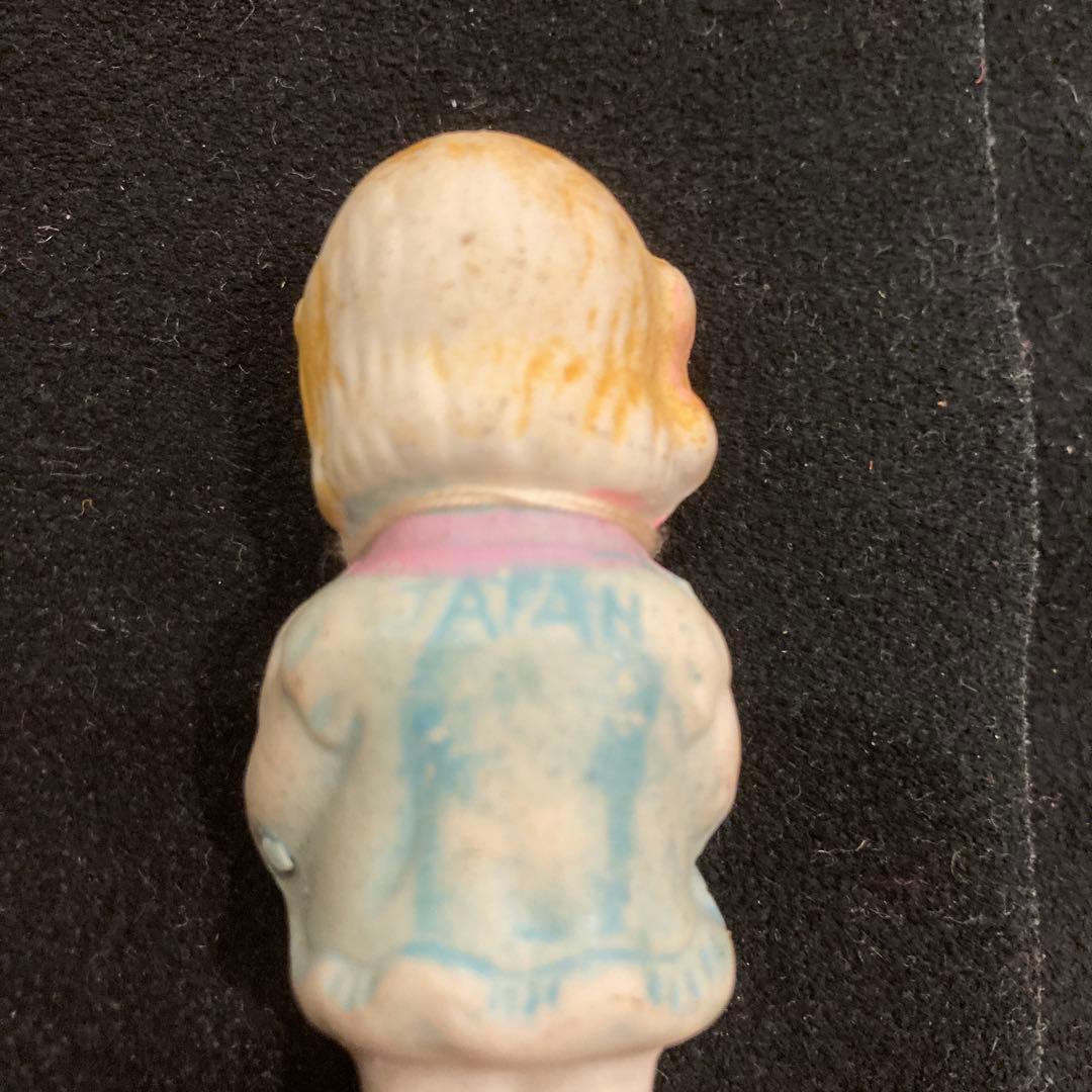 陶器製人形 約10cm ビスクドール　フランス製