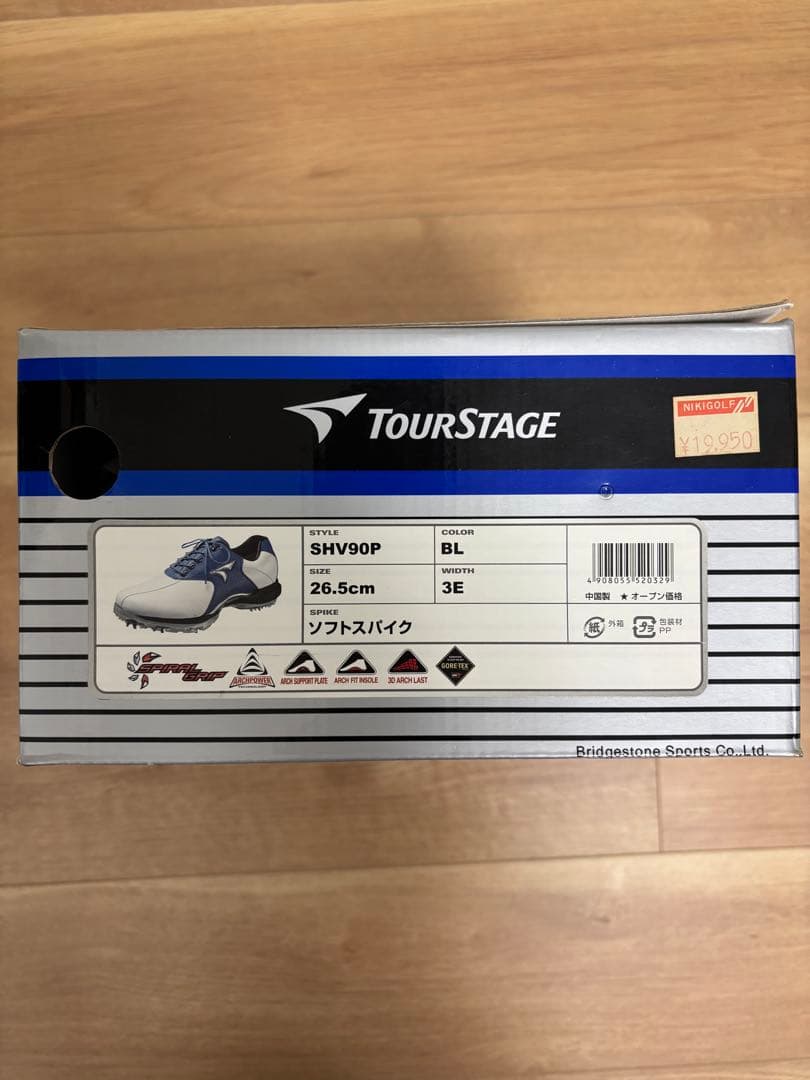【新品】TOURSTAGE ゴルフシューズ GORE-TEX 26.5センチ