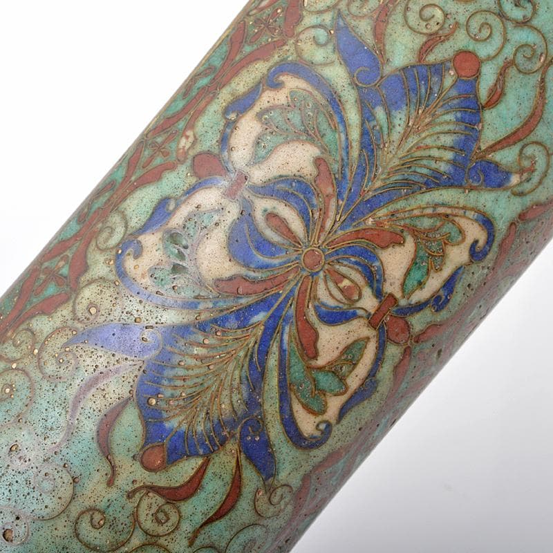 中国　古七宝琺瑯彩　茶合　碗鎮　U　R6182