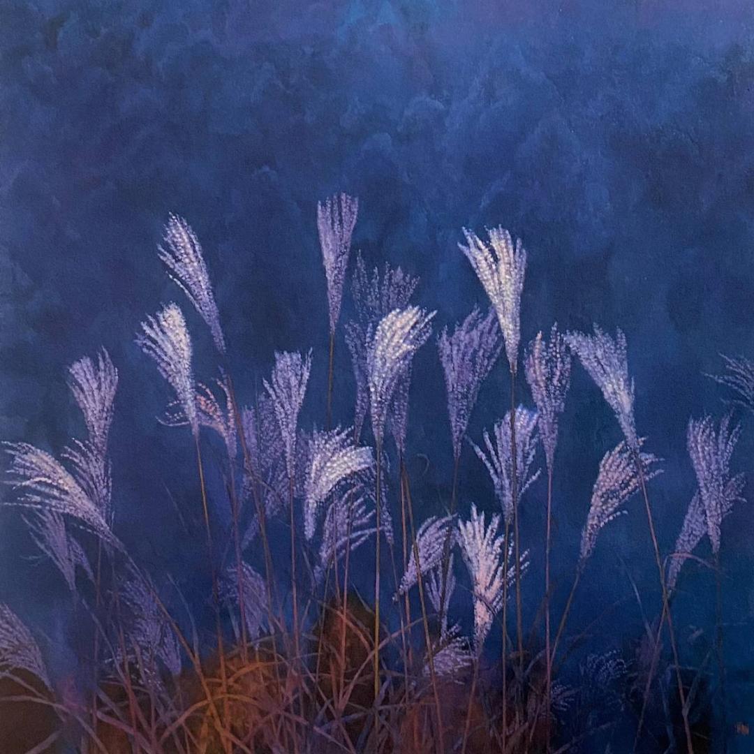 東山魁夷、【秋思】、希少な額装用画集より、新品額装付、状態良好