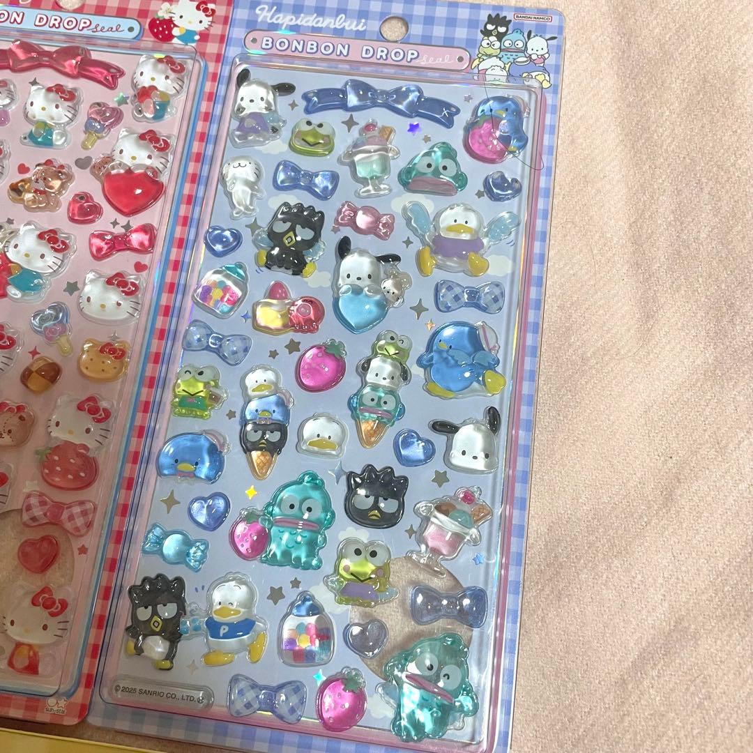 【正規品】ボンボンドロップシール ハローキティ はぴだんぶい プー ズートピア