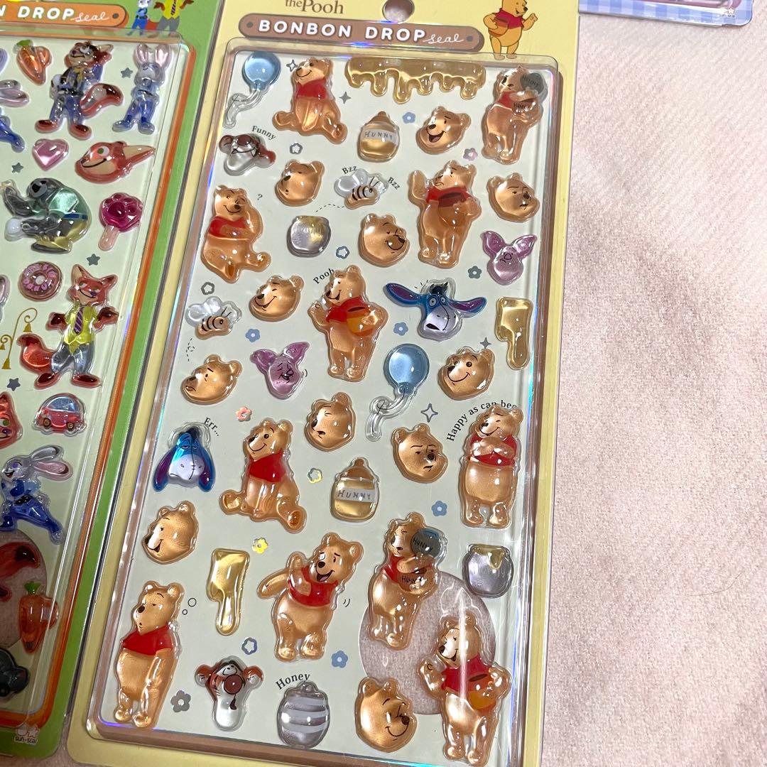 【正規品】ボンボンドロップシール ハローキティ はぴだんぶい プー ズートピア