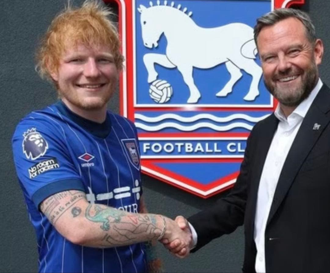 【新品・レア品】Ed Sheeran イプスウィッチ・タウンFC ユニ サイズＬ