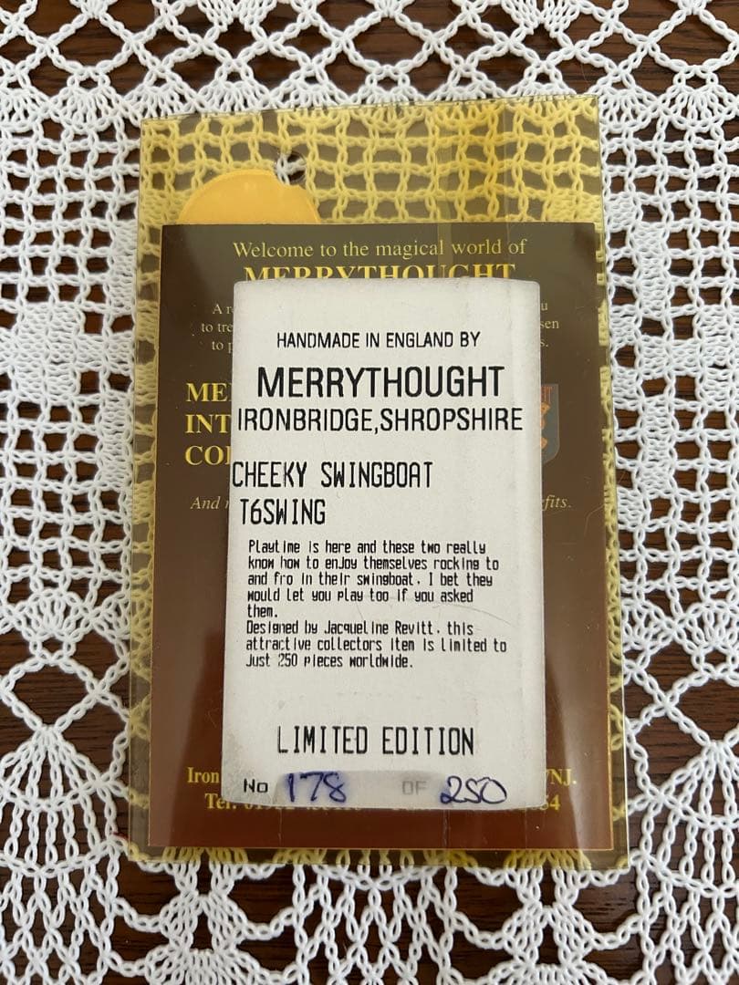 超美品　希少　merrythought　マイクロチーキー スイングボート