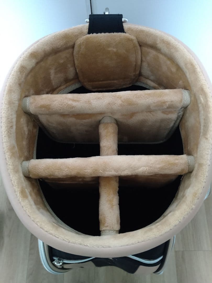 Heal Creek ゴルフバッグ・キャディバッグ 黒/ベージュ