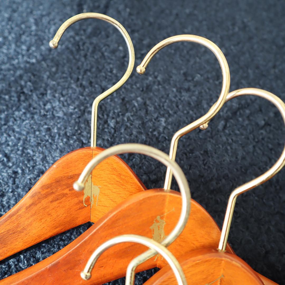 ポロラルフローレン 木製ハンガー　7本セット