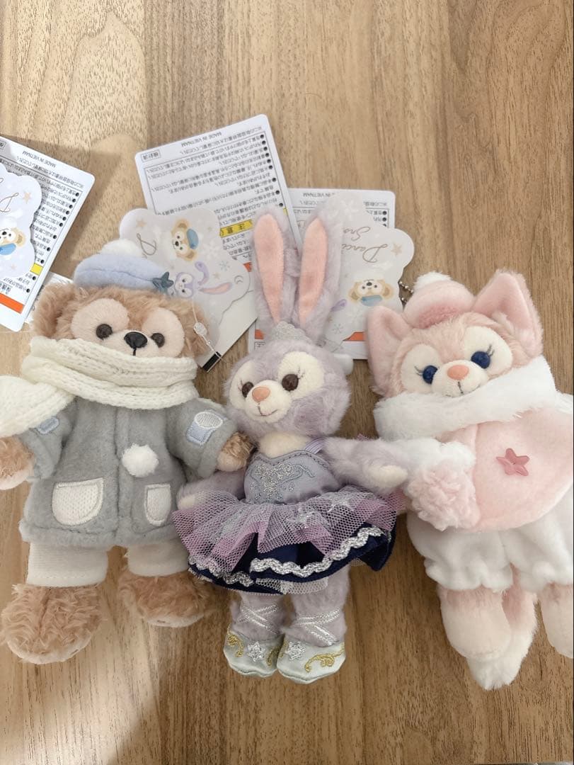 ダンシングスノーフレークスぬいぐるみバッジ　3セット