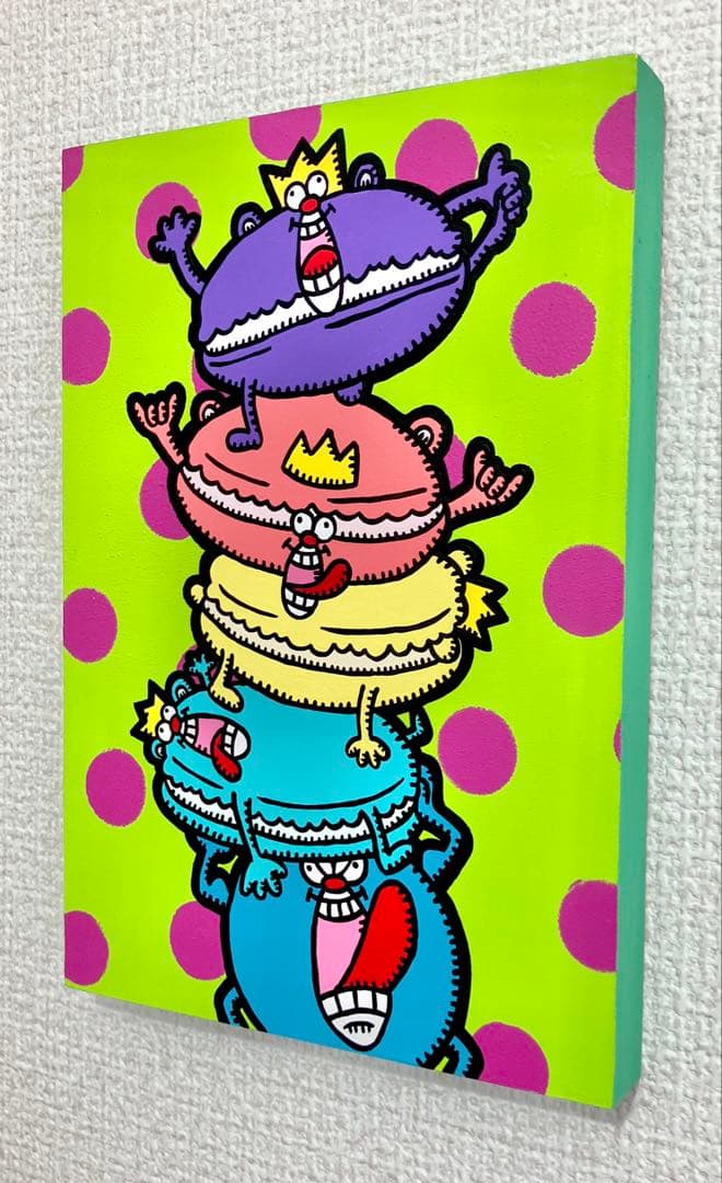 原画　スイーツ ポップアート キャラクター　絵画　アクリル画　現代アート
