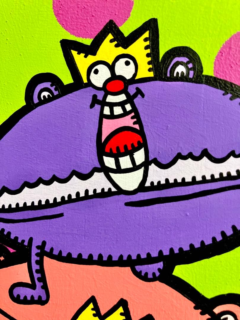 原画　スイーツ ポップアート キャラクター　絵画　アクリル画　現代アート