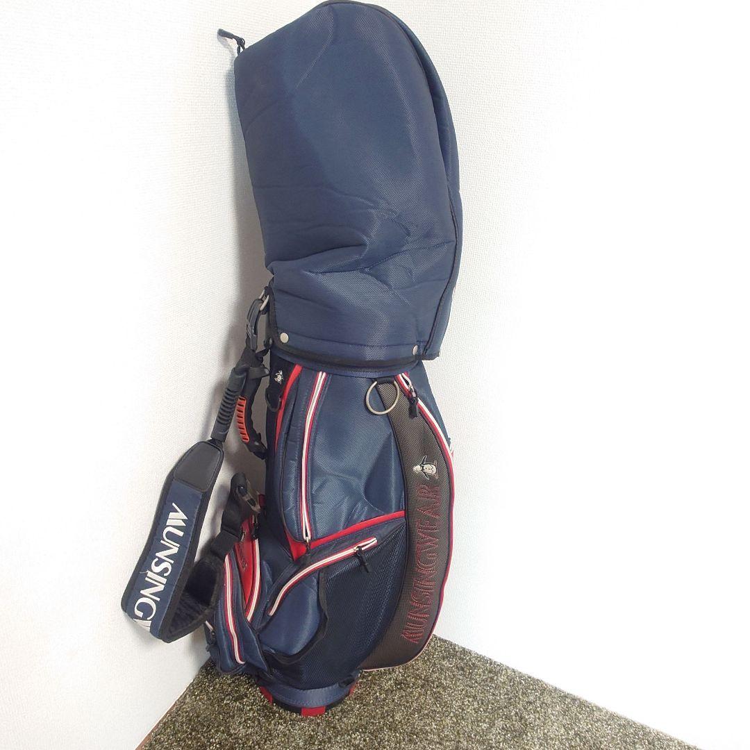Munsingwear キャディバッグ ネイビー/レッド