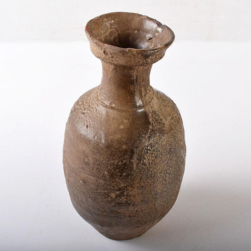 朝鮮美術　李朝　高麗青磁　碗口瓶　時代箱付　V　R8416B