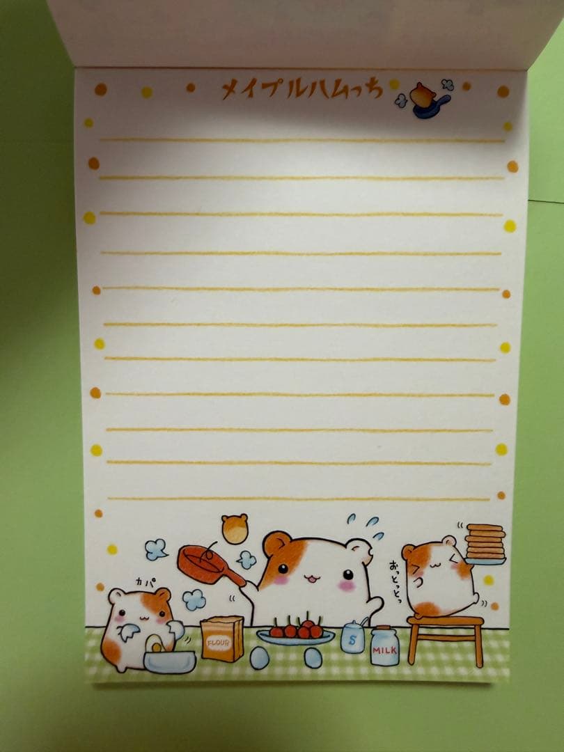 平成レトロ メイプルハムっち メモ帳 シール付き 当時物 希少