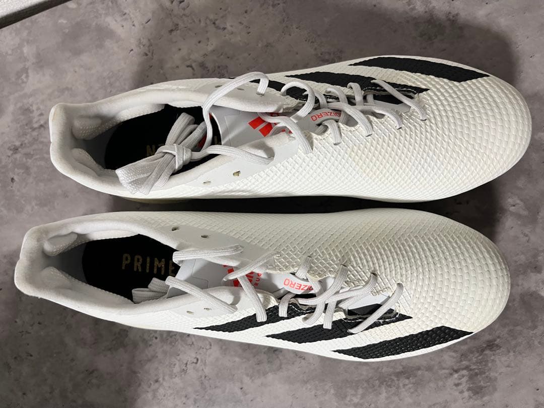 【新品】【箱無し】adidas PRIME ラグビースパイクホワイト　25.5