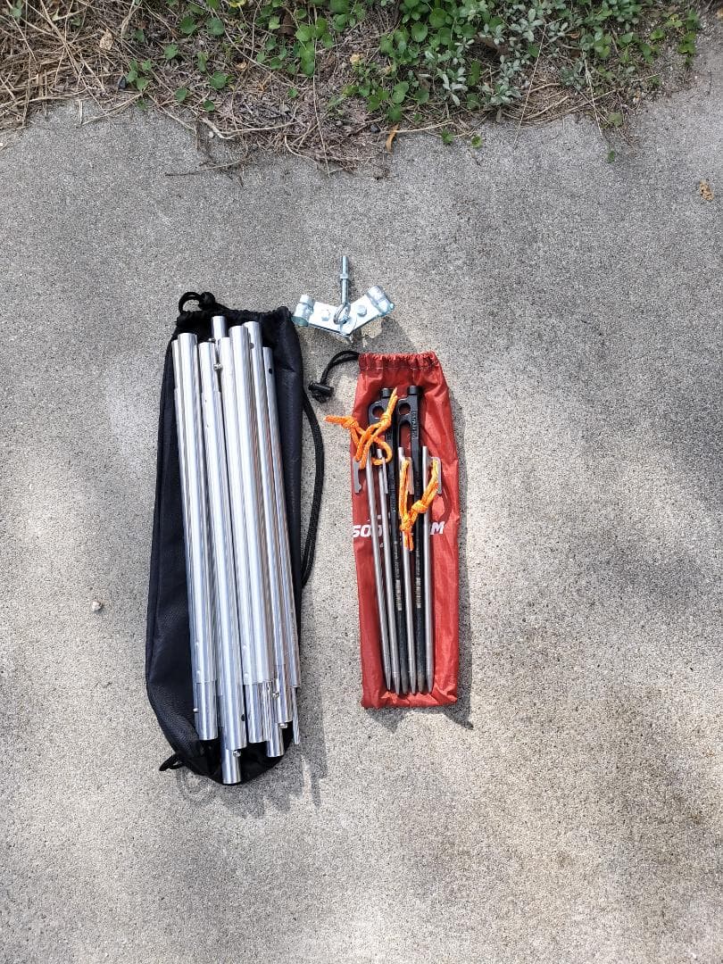 BUNDOK ソロベース タープ＆ポール他セット