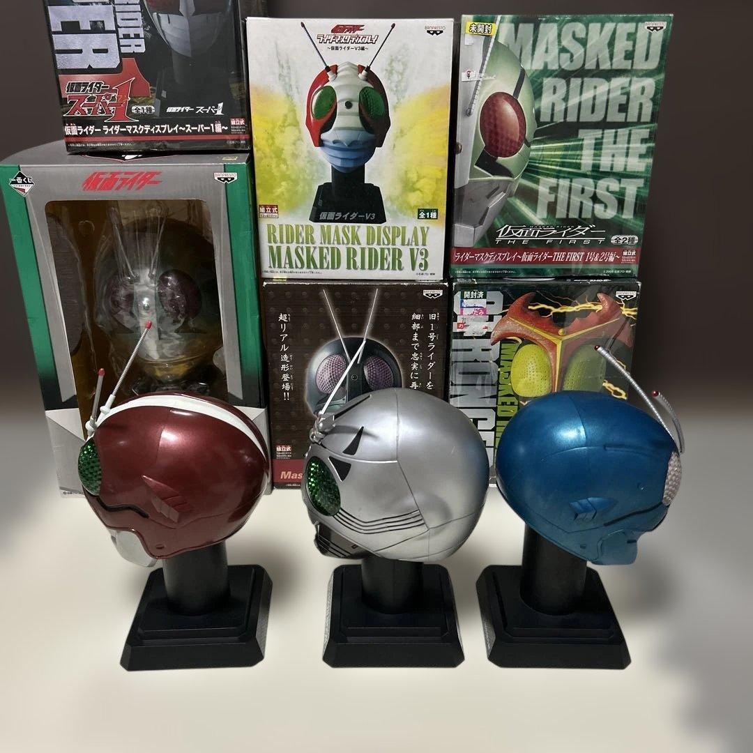 仮面ライダー　マスコレ　マスクディスプレイ　昭和ライダー　ビッグマスク