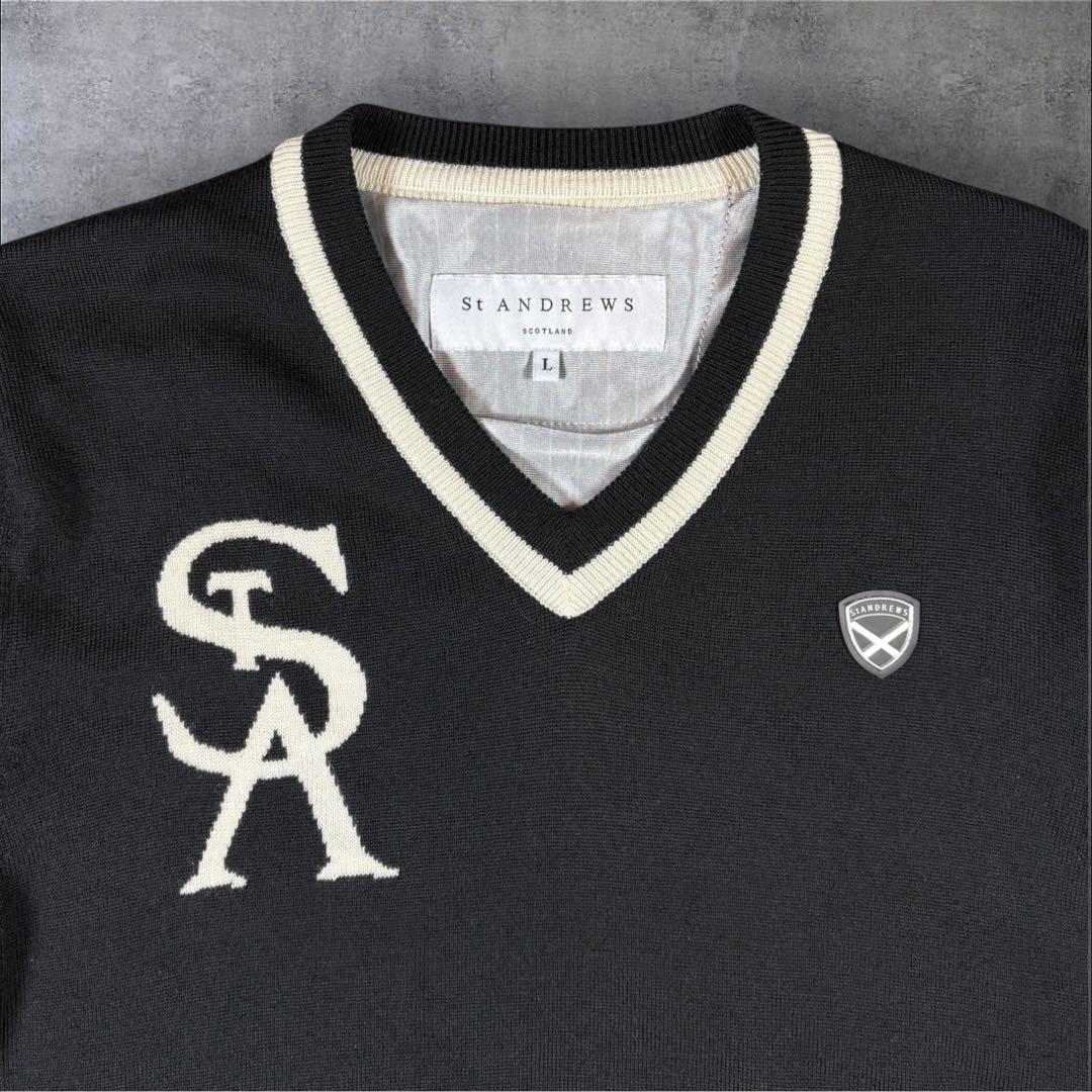 美品 St ANDREWS セント アンドリュース スニード vネック ニット
