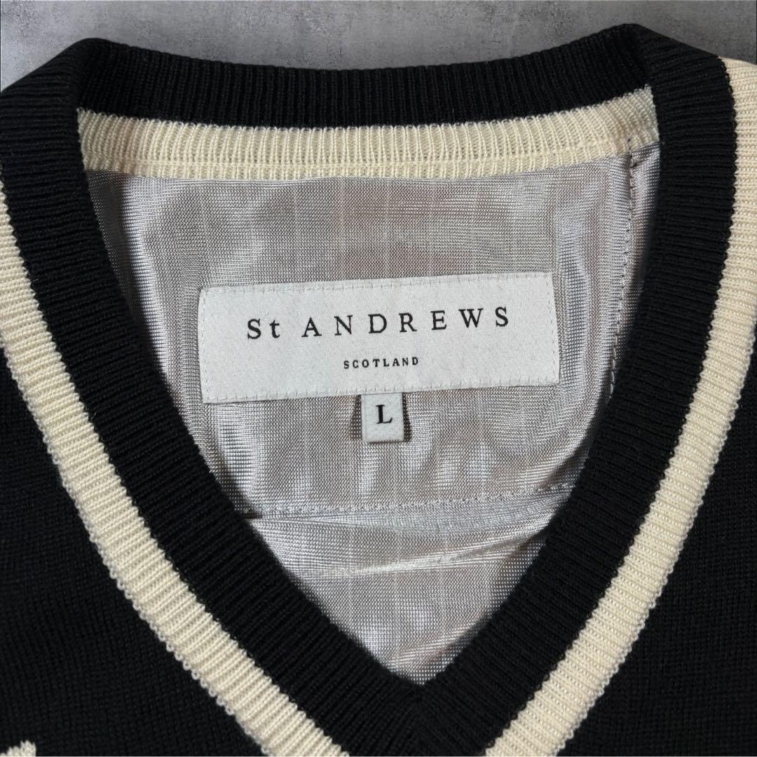 美品 St ANDREWS セント アンドリュース スニード vネック ニット