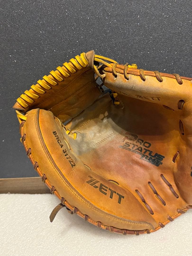 ★希少★旧ロゴ★ ゼット プロステイタス 軟式用 キャッチャーミット 型◎