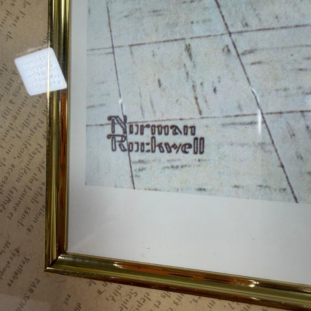 USA ヴィンテージ カーティス ノーマン・ロックウェル 額装 アート ポスター