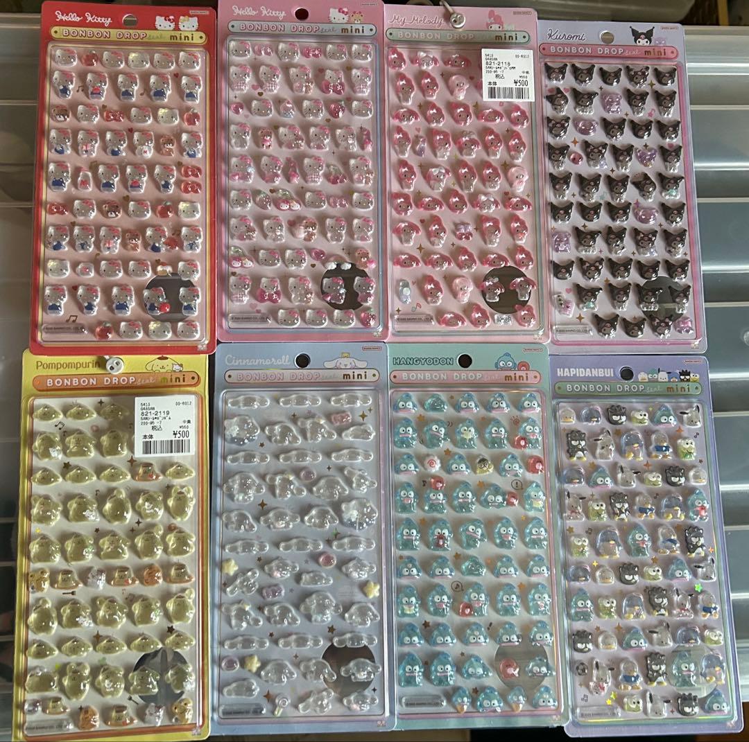 【正規品】サンリオボンボンドロップシールミニ 全8種