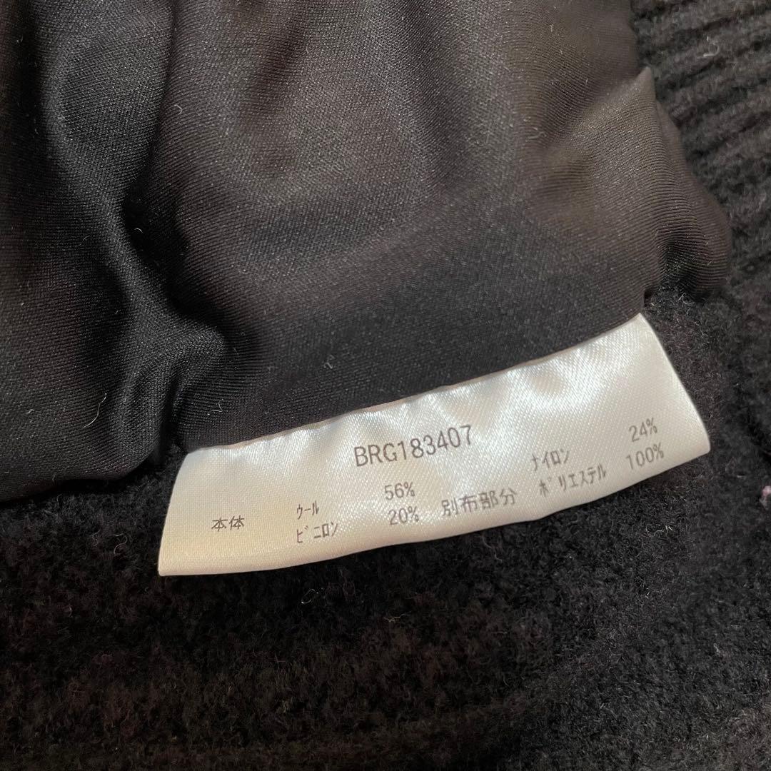 極美品 ブリーフィングゴルフ ニット切替 パーカー ハイブリッド ブラック S