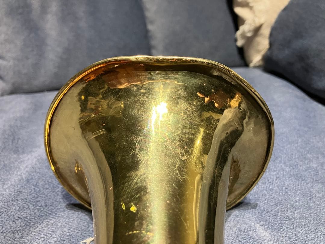 旧日本軍 信号ラッパ（軍用ビューグル）実物｜房紐付き｜音出し確認済み