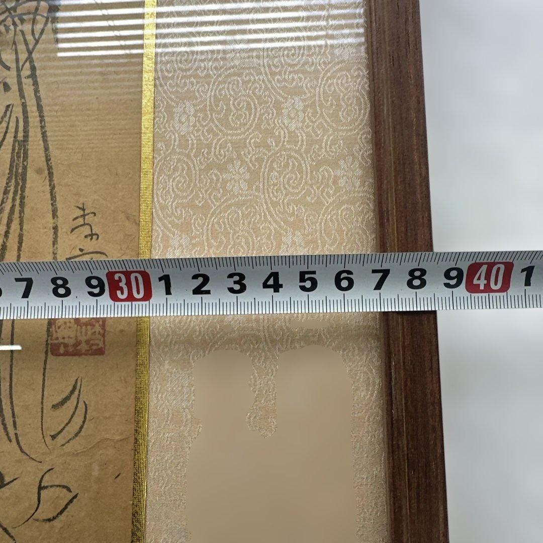 観音菩薩　水墨画