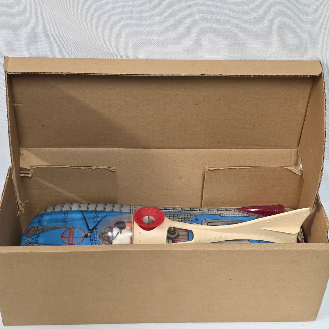 ブリキ　おもちゃ　車　箱付き　人間付き　昭和　レトロ　レア　ビンテージ　グッズ