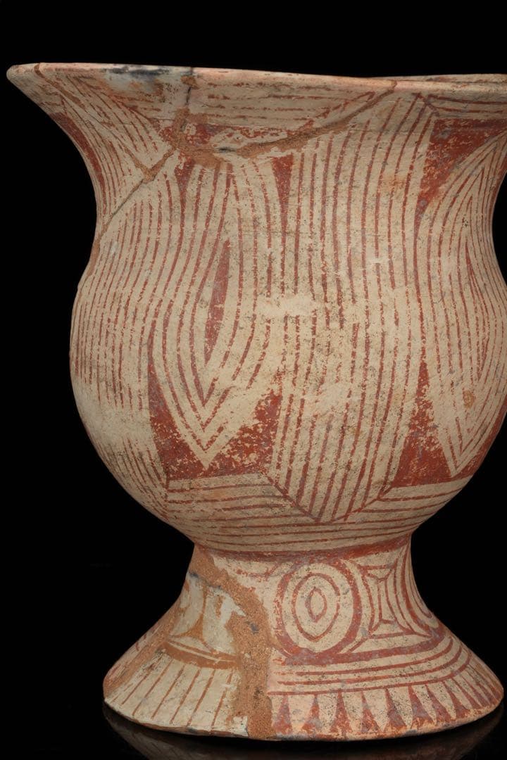 古代 バンチェン土器 彩文土器 タイ古陶 箱付 紀元前 出土 発掘品 東南アジア