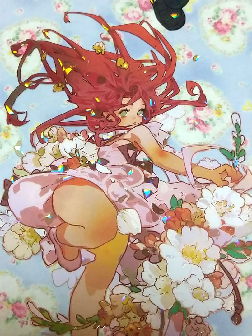 のこり１✩再販✩J824＃花的少女诗(贝壳光)新七天切り売り海外人物マステ女の子