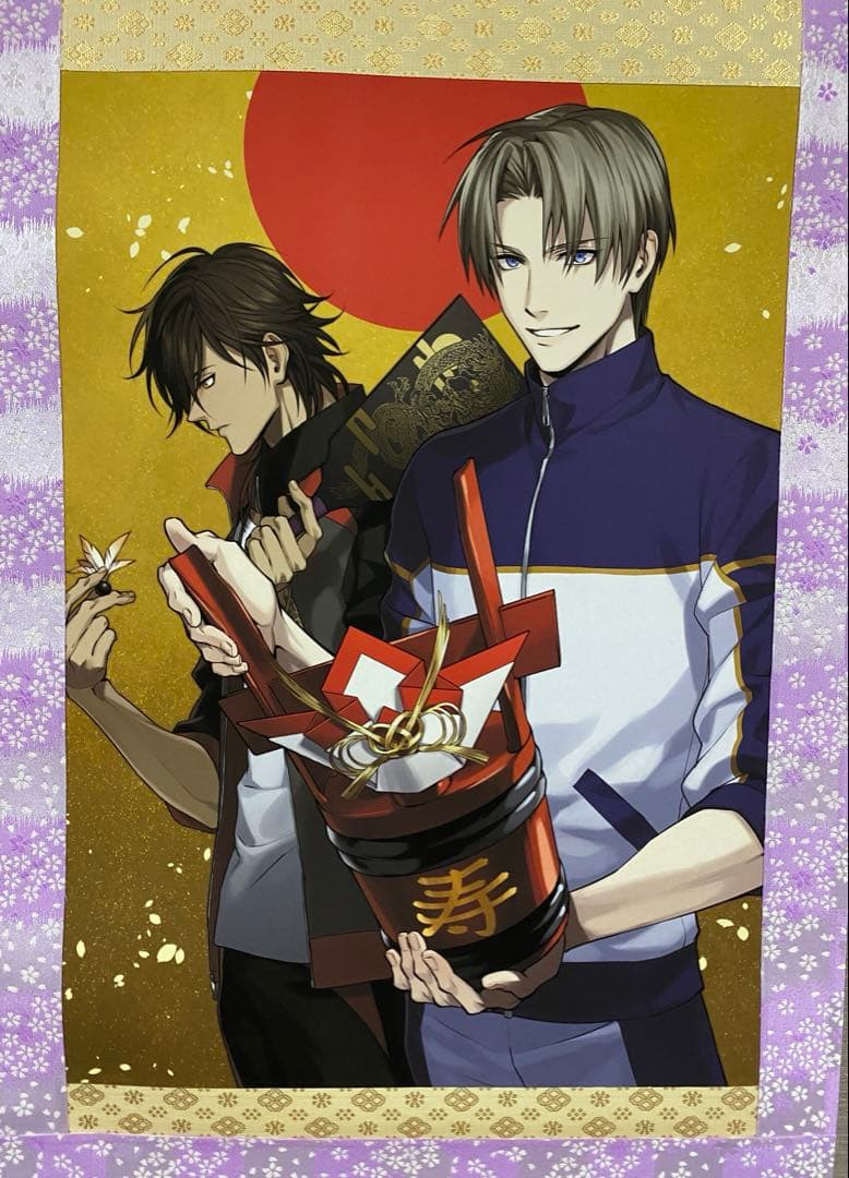 刀剣乱舞-ONLINE- 一周年記念祝画掛軸　 へし切長谷部　大倶利伽羅