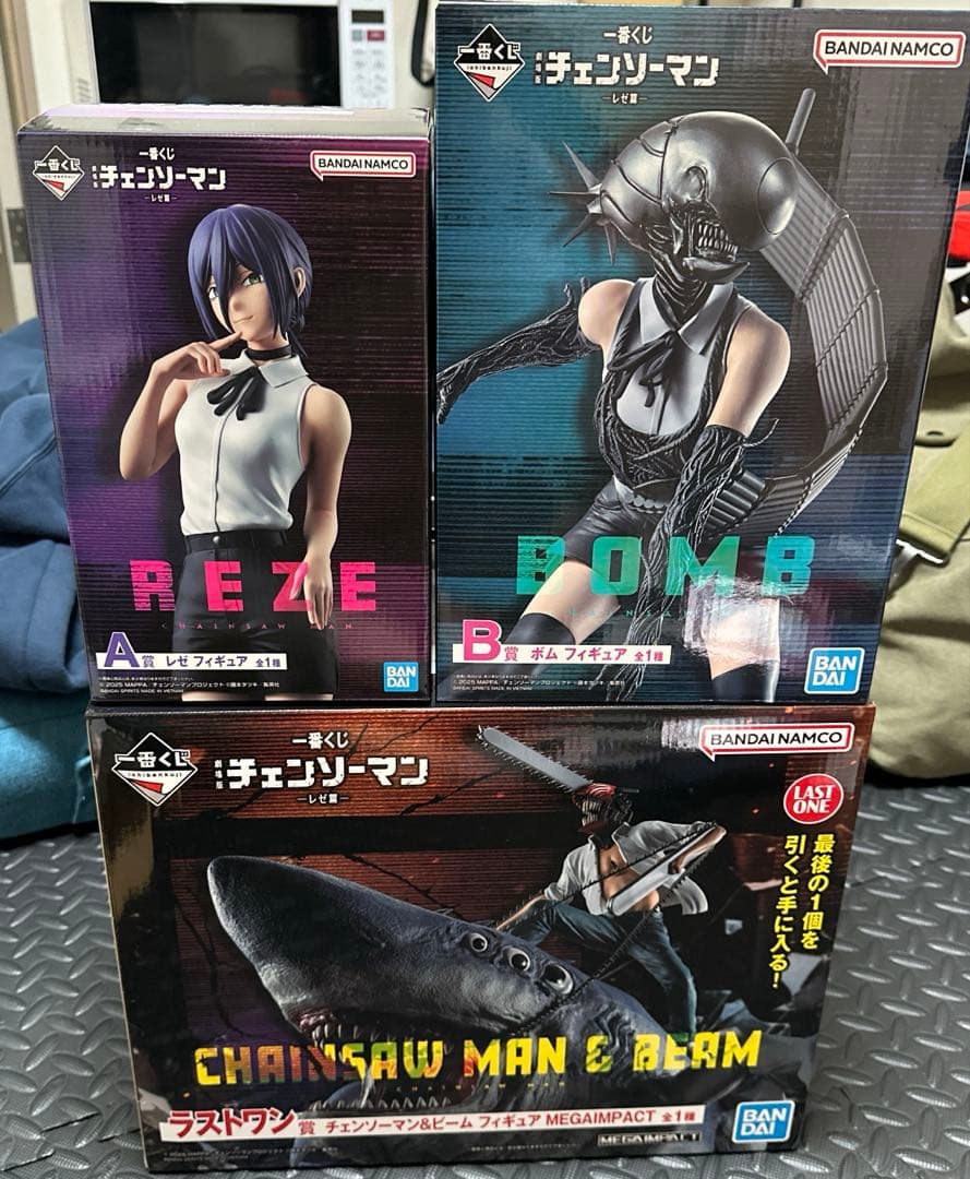 一番くじチェンソーマンフィギュアA賞、B賞、ラストワン賞　未開封