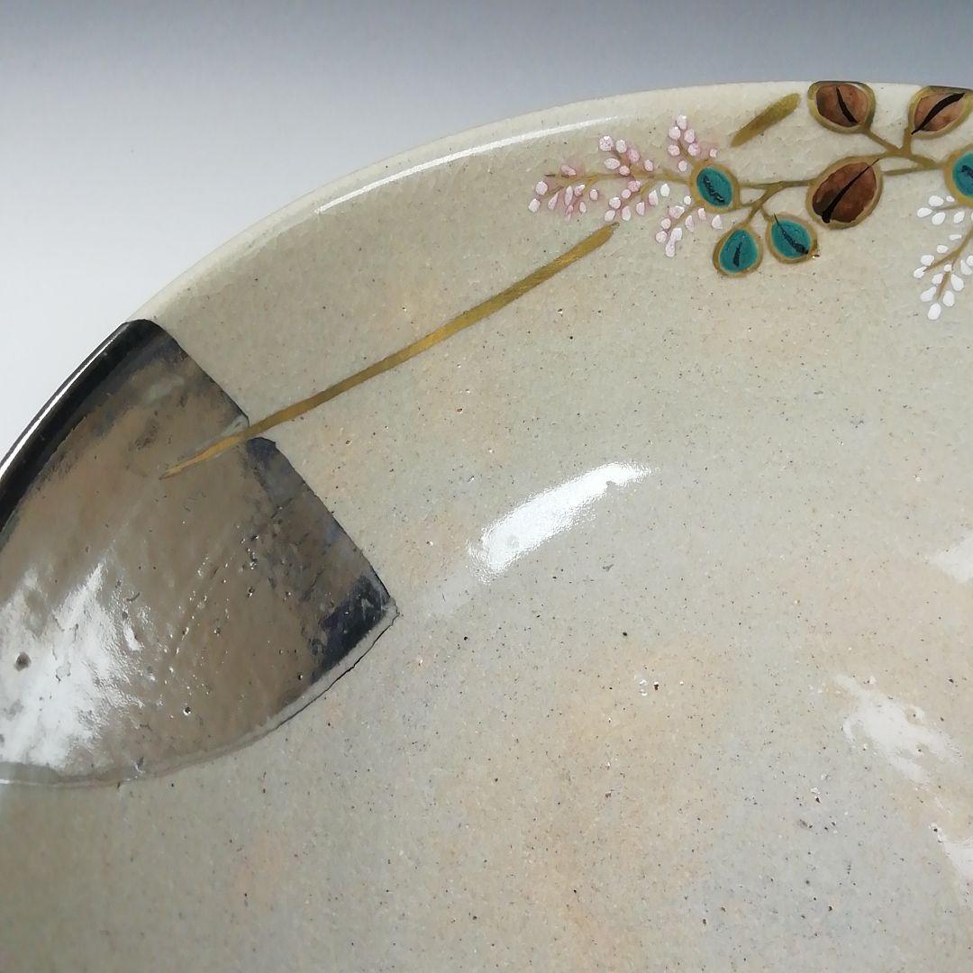 Ｔ７６２　茶碗　『色絵　むさし乃』『萬古焼』『松古窯　藤山 造』　共箱　茶道具