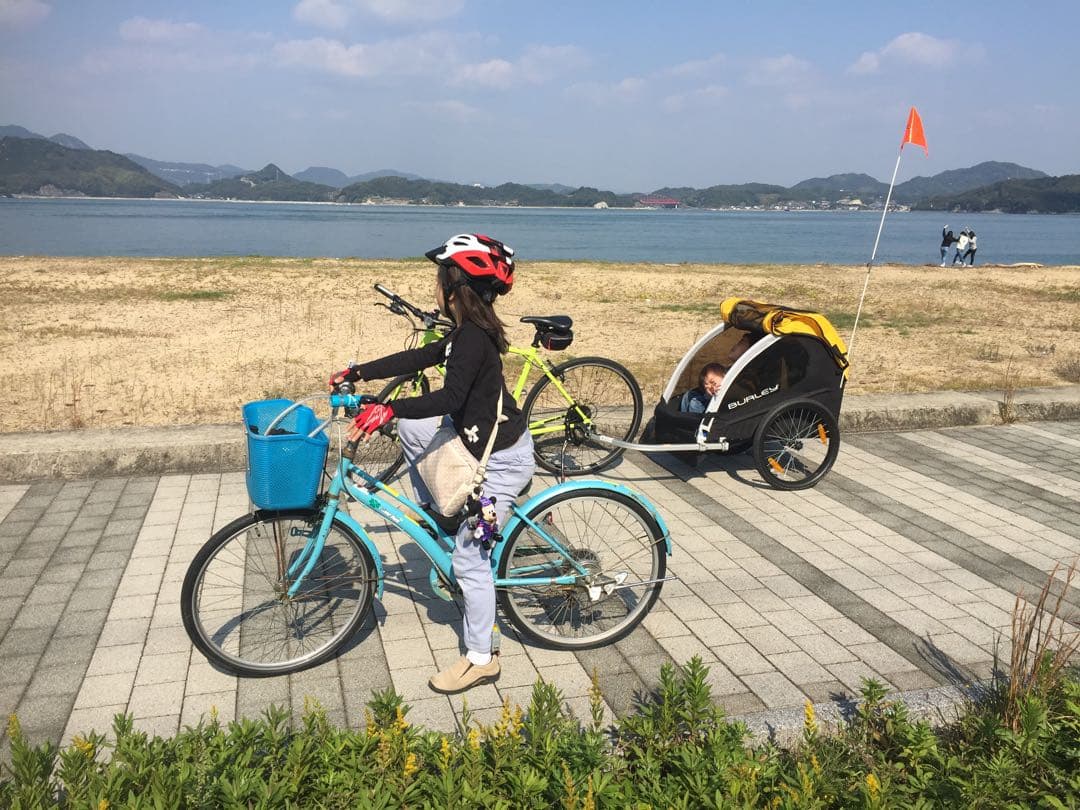 子供用自転車トレーラー イエロー/ブラック