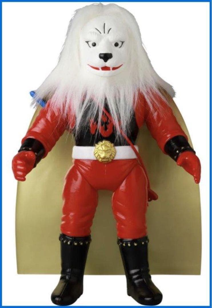 ★メディコム・トイ　ピープロレトロソフビ　快傑ライオン丸（植毛版）未開封・新品★