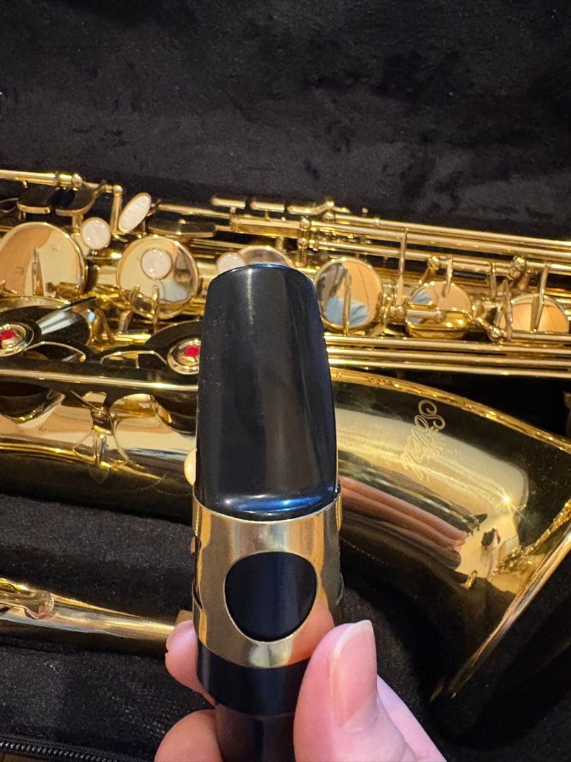 テナーサックス本体 ゴールド マウスピース付き