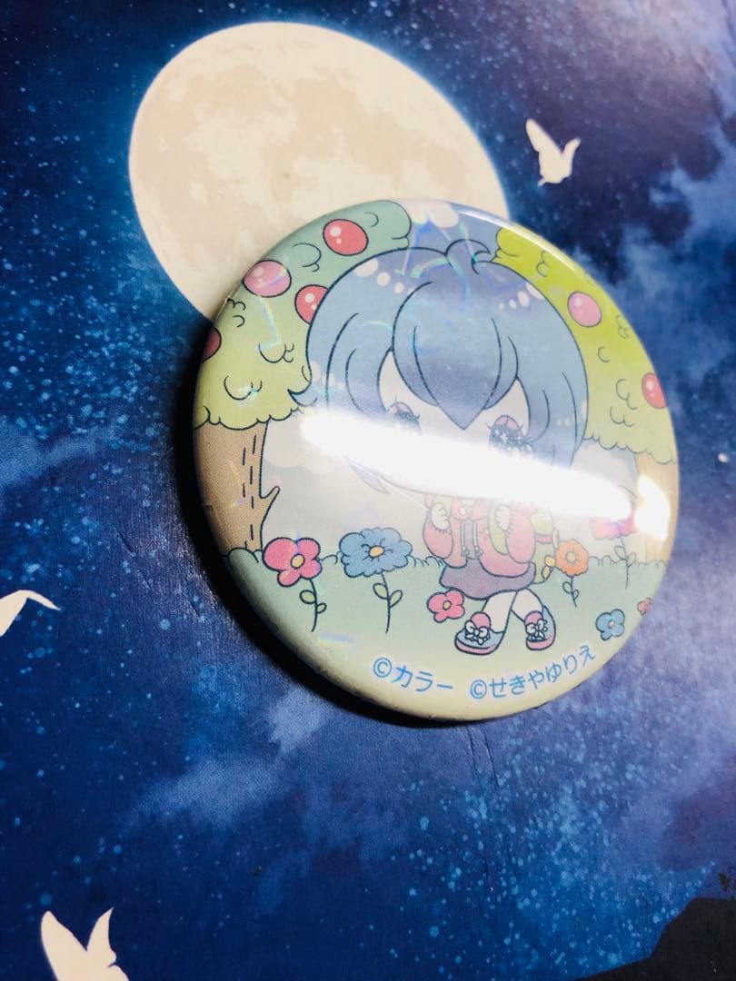 エヴァンゲリオン せきやゆりえ エヴァコロン 缶バッジ 綾波レイ　ホログラム