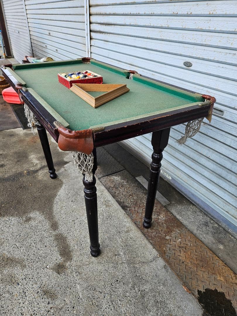 ヴィンテージ ビリヤード台 小型 家庭用 木製 レトロ インテリア 家具