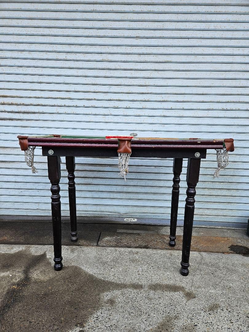 ヴィンテージ ビリヤード台 小型 家庭用 木製 レトロ インテリア 家具