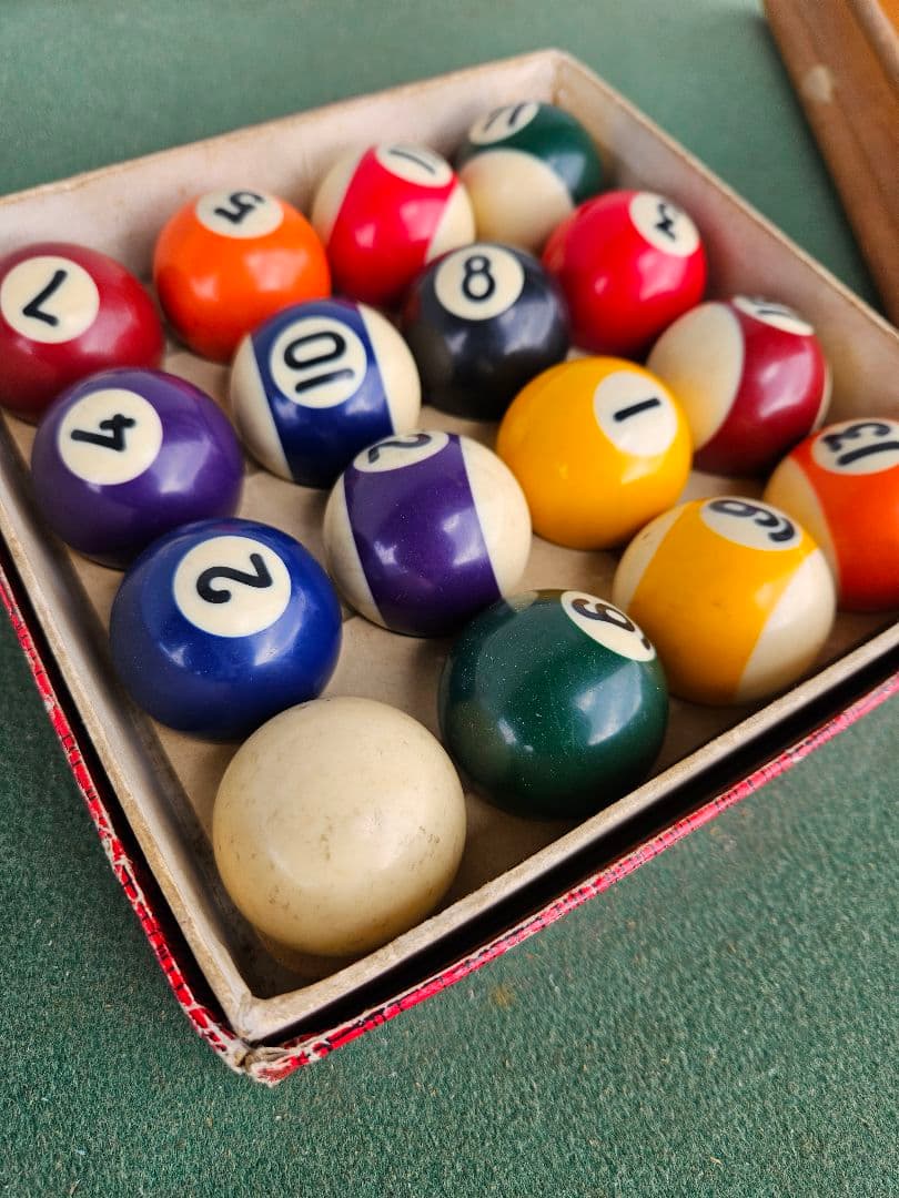 ヴィンテージ ビリヤード台 小型 家庭用 木製 レトロ インテリア 家具