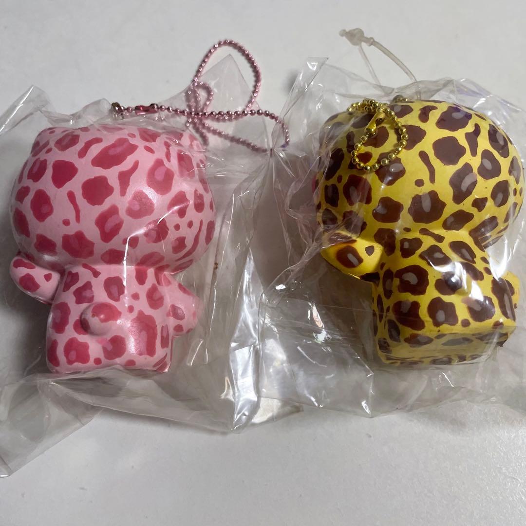 ヒョウ柄キティ キーホルダー ストラップ 2012 着ぐるみ スクイーズ ギャル