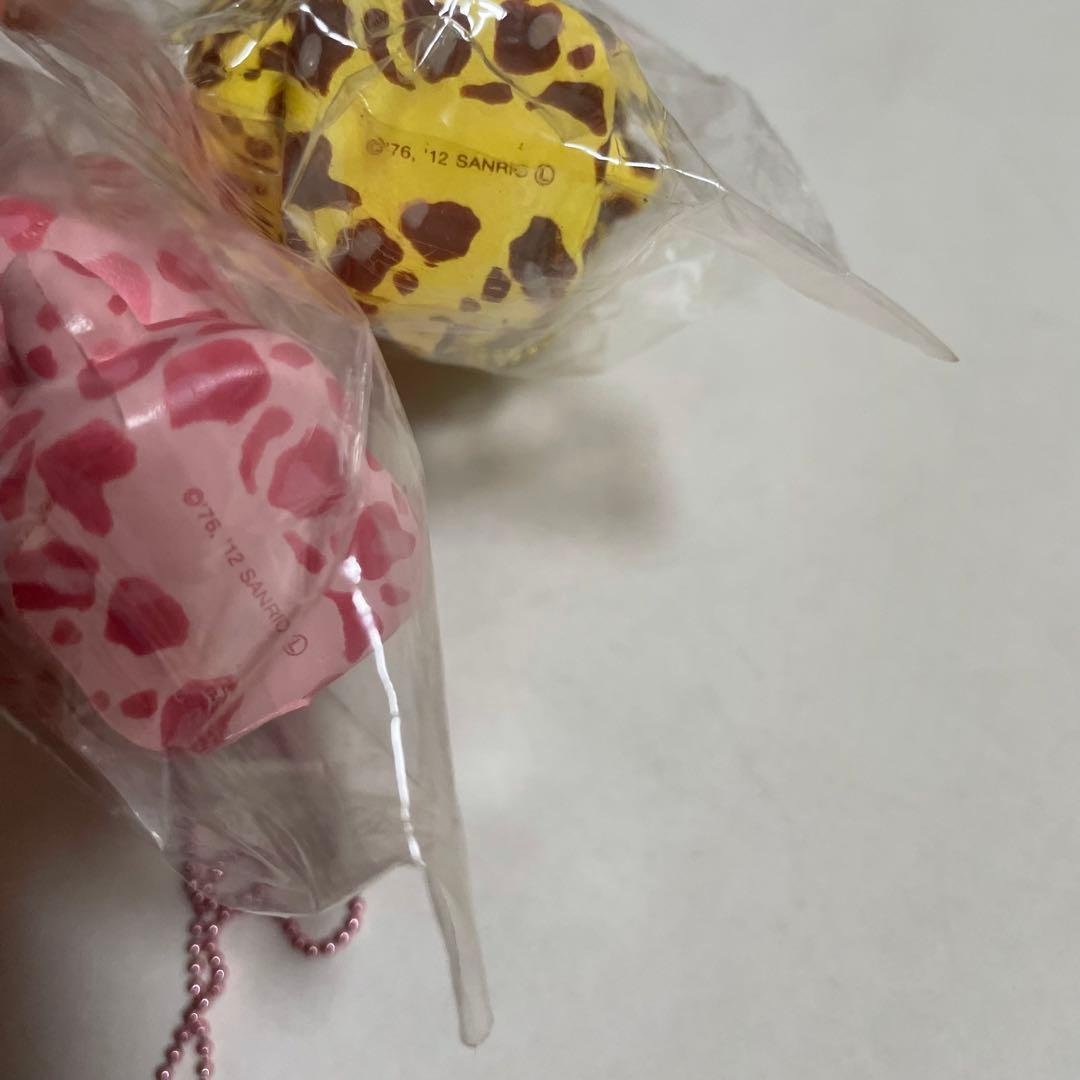 ヒョウ柄キティ キーホルダー ストラップ 2012 着ぐるみ スクイーズ ギャル