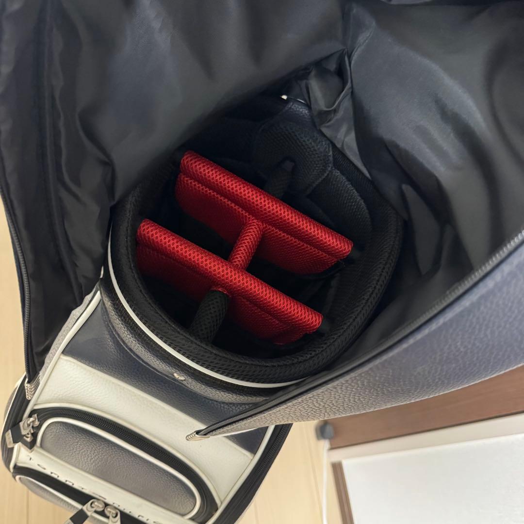 美品トミーヒルフィガーゴルフ/THE FACEキャディバッグ/THMG7SC1