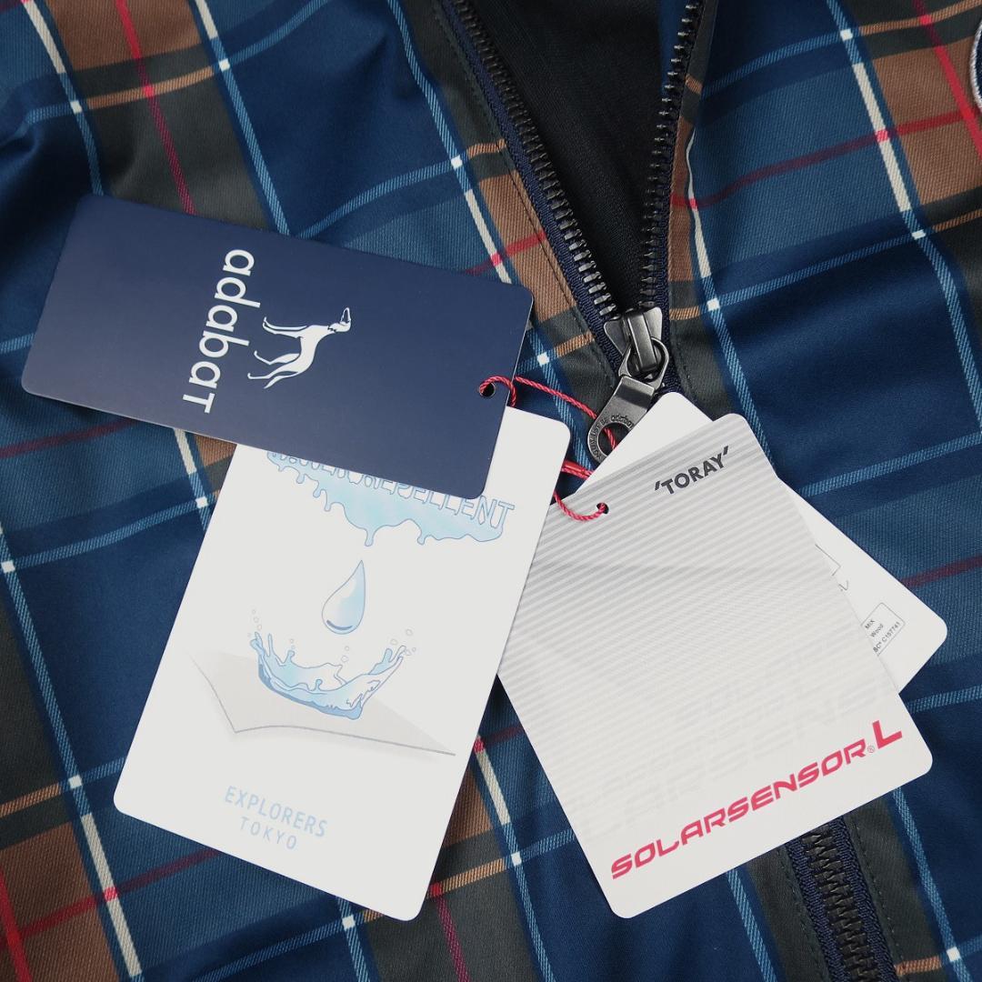 adabat 撥水 ターターンチェック柄 スウィングトップ M